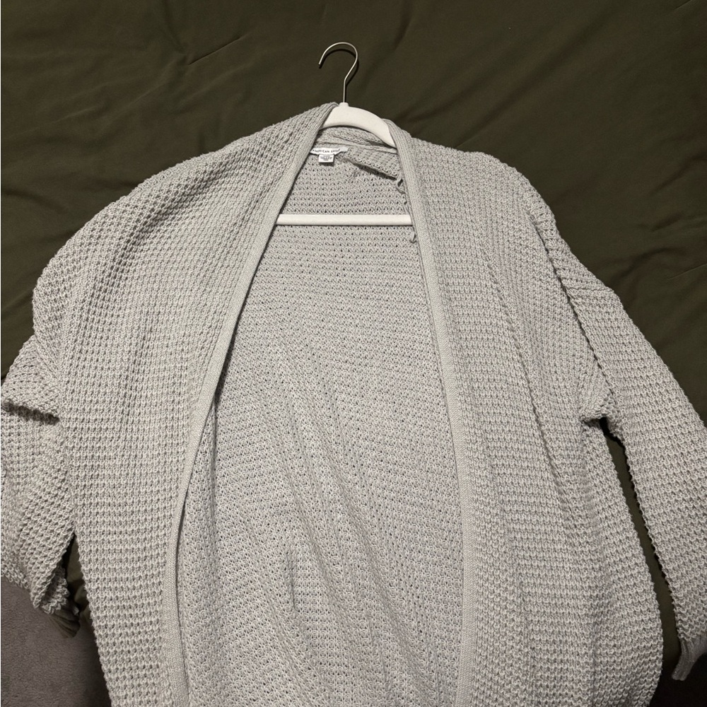 American Eagle Outfitters Light Gray Cardigan